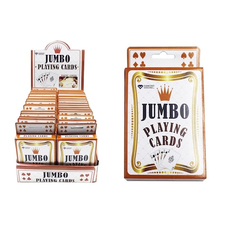 Diamond Visions Jumbo Playing Card Paper/Plastic 54 Pc